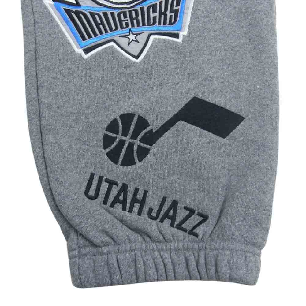 エヌビーエー NB-22AW-015 × FREAK'S STORE フリークスストア チーム ワッペン 刺繍 総柄 スウェット パンツ グレー系 M【新古品】【未使用】【中古】