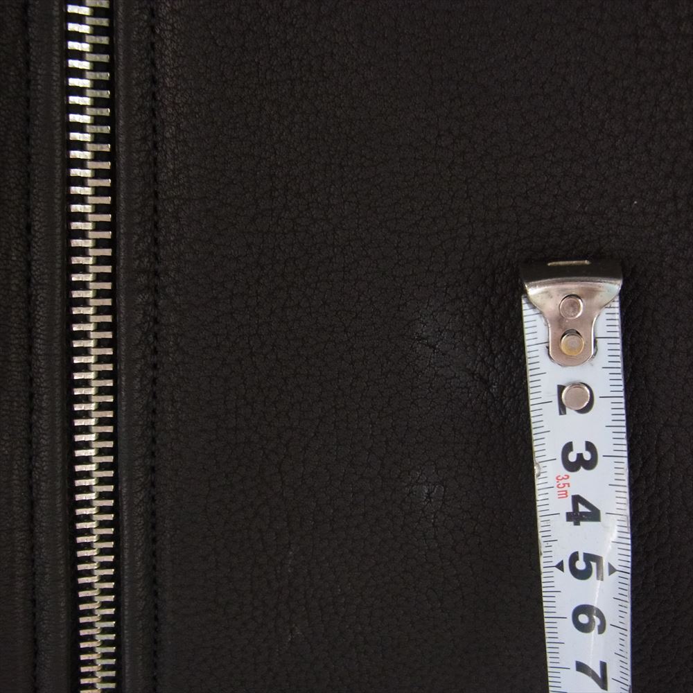 FINE CREEK LEATHERS ファインクリークレザー ACJK050 Lindbergh Deer リンドバーグ ディア レザー ライダース ジャケット ブラック系 38【新古品】【未使用】【中古】