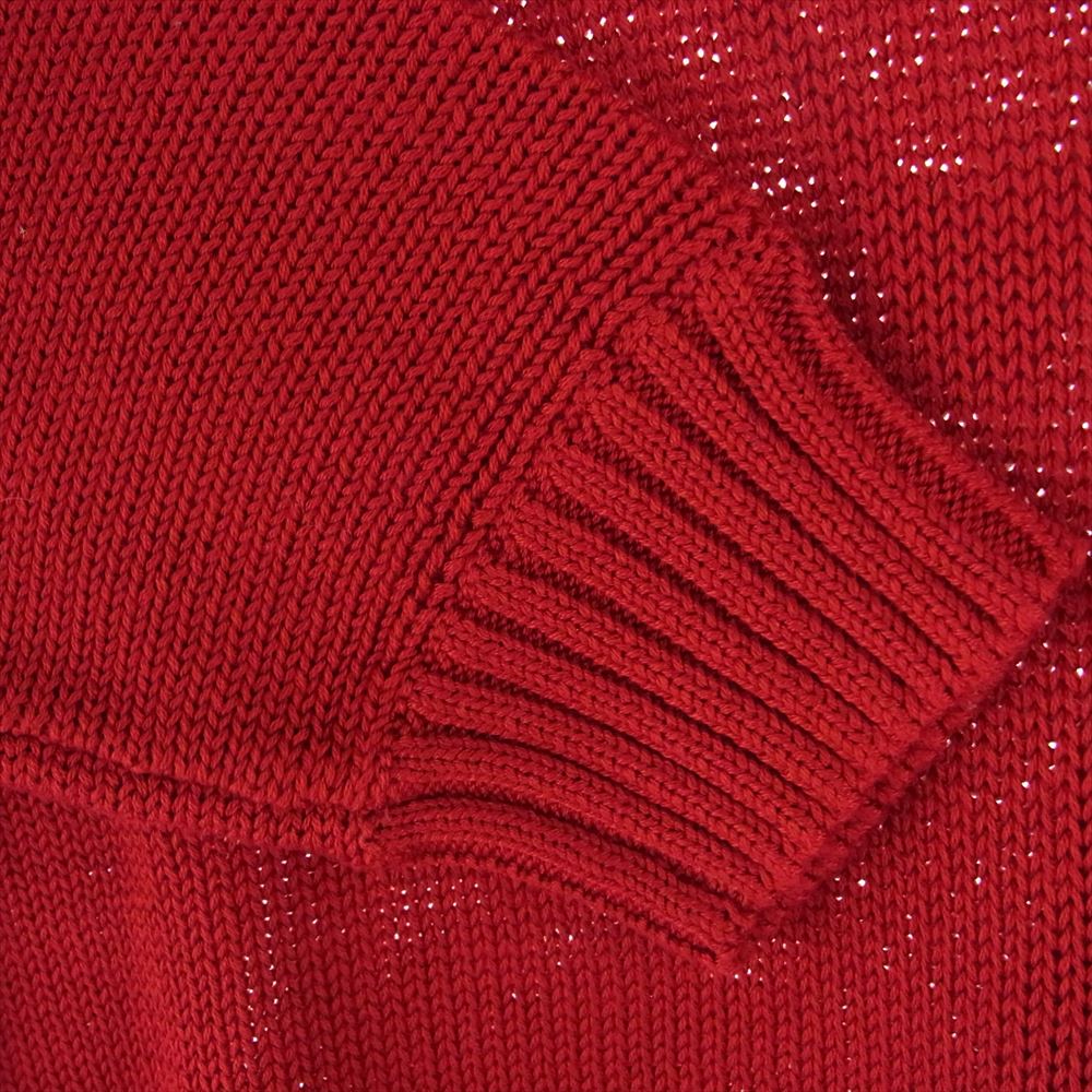 Supreme シュプリーム 20SS Back Logo Sweater バック ロゴ セーター コットン ニット レッド系 S【中古】