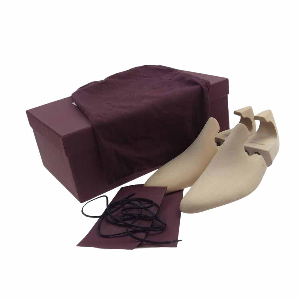 John Lobb ジョンロブ シューツリー付属 Philip II フィリップ2 パンチドキャップトゥ ビジネスシューズ ブラック系 7【美品】【中古】