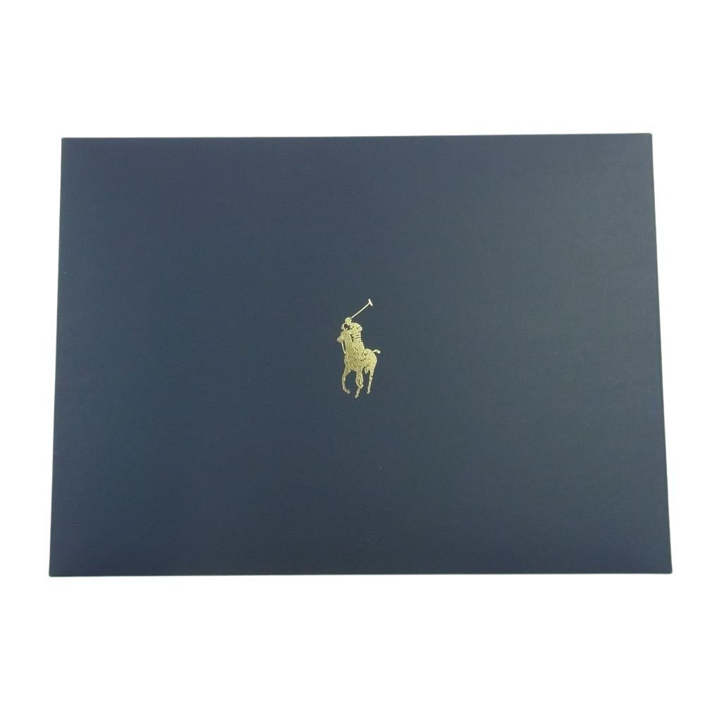 POLO RALPH LAUREN ポロ・ラルフローレン 刺繍 ポロ シャツ 半袖 ネイビー系 L【中古】