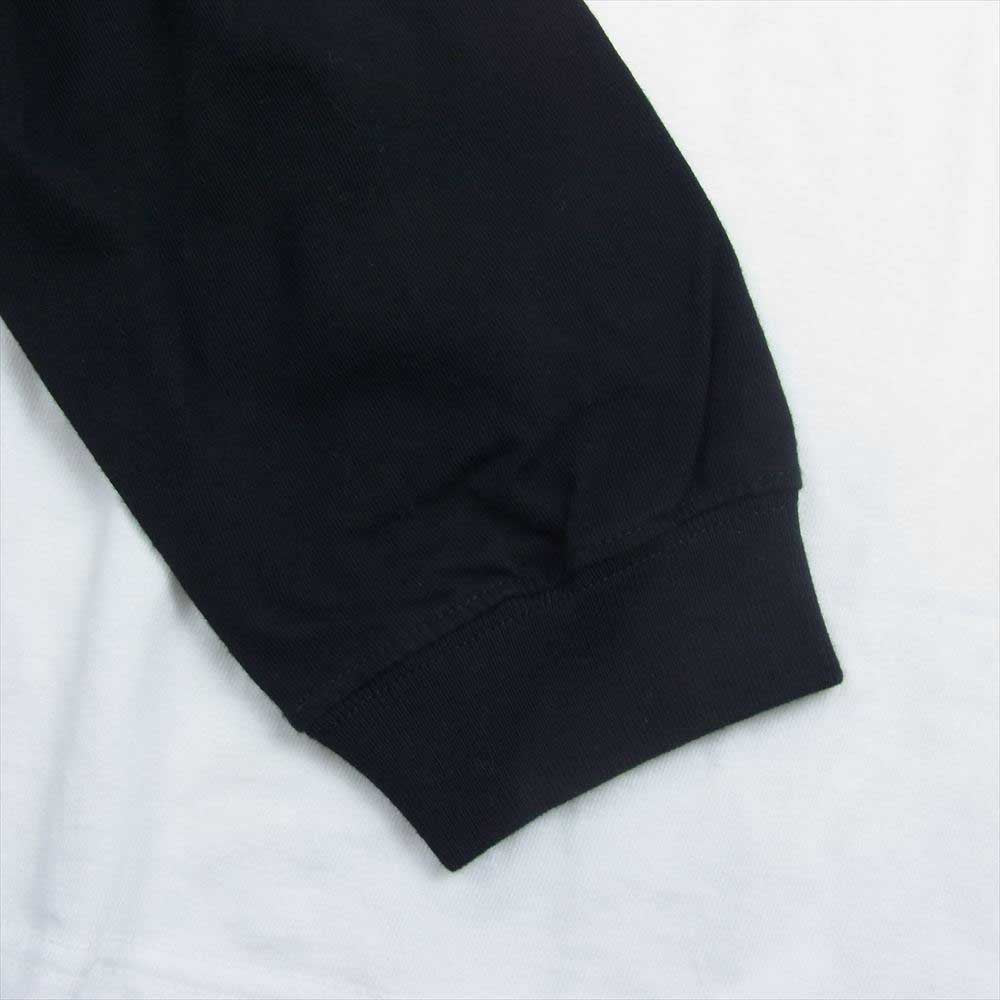 ポークチョップガレージサプライ COLLEGE RAGLAN L/S TEE 袖ロゴ ラグランスリーブ 長袖 Tシャツ ホワイト系 L【中古】