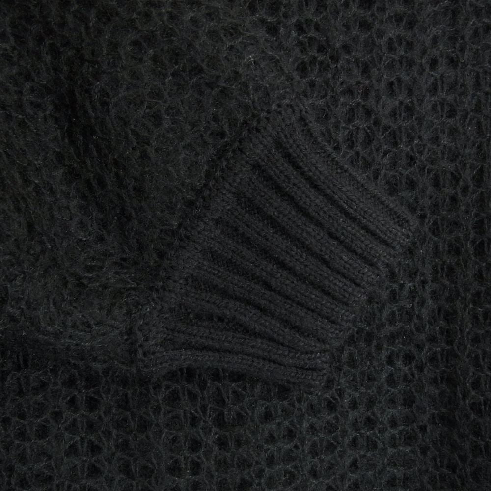 WTAPS ダブルタップス 23AW 232MADT-KNM02 OBSVR SWEATER クロスボーン レイヤード クルーネック ニット セーター ブラック系 X 02【極上美品】【中古】