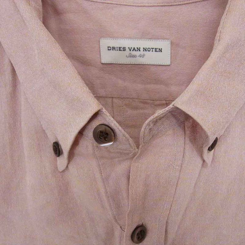 肩幅45cmdries van noten ドリスヴァンノッテン　半袖ボタン付きシャツ