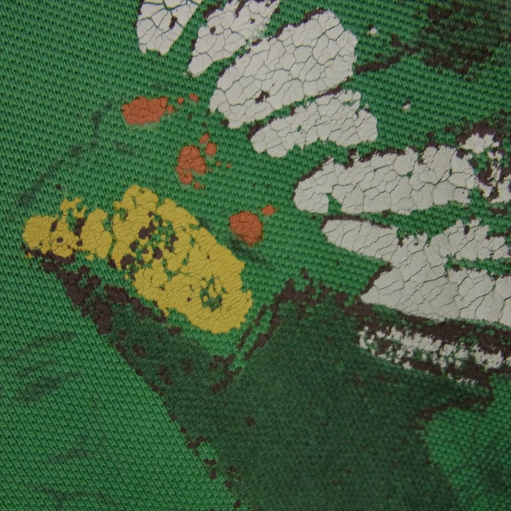 POLO RALPH LAUREN ポロ・ラルフローレン インディアン プリント ネイティブ柄 ポロシャツ グリーン系 XXL【中古】