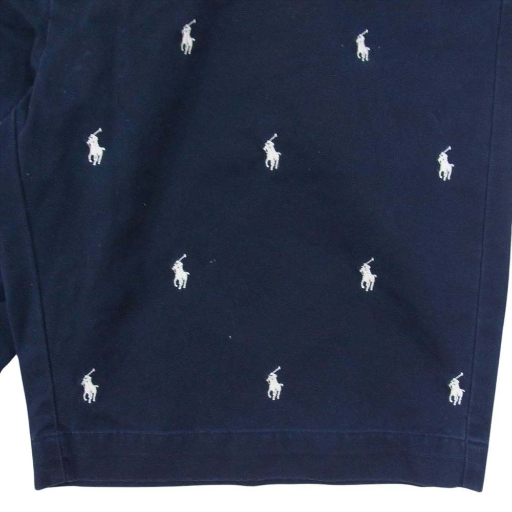 POLO RALPH LAUREN ポロ・ラルフローレン マルチ ポニー刺繍 ショーツ ネイビー系 44T【中古】