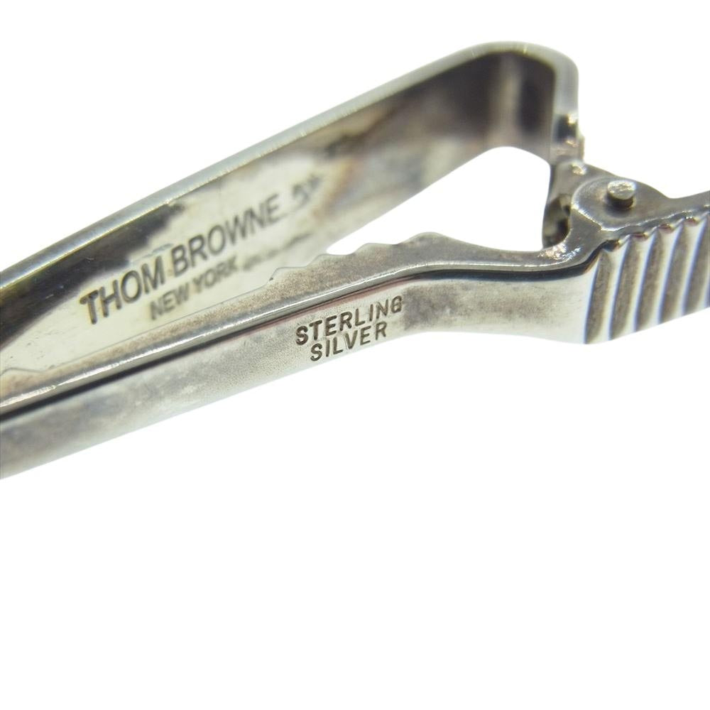 THOM BROWNE トムブラウン スターリングシルバー トリコロール ライン ネクタイピン シルバー系【中古】