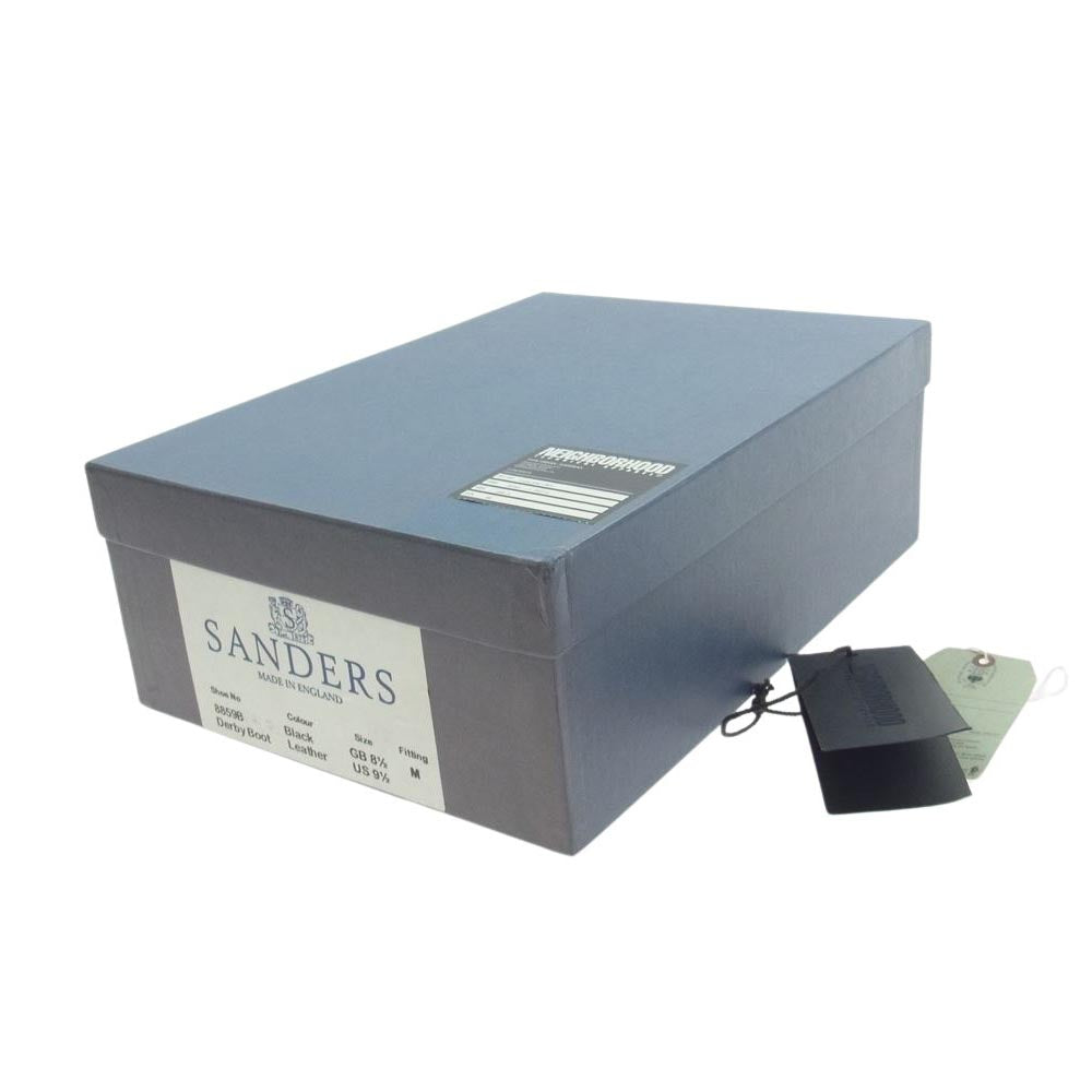 NEIGHBORHOOD ネイバーフッド 8859B × SANDERS サンダース Derby Boot ダービー ブーツ ブラック系 US9.5【中古】