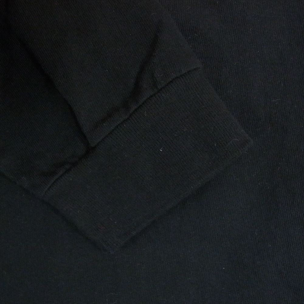 SAINT MICHAEL セントマイケル SM-YS8-0000-C08 BR_LS TEE/BORN SAINT ロゴ プリント 長袖 Tシャツ ブラック系 L【新古品】【未使用】【中古】