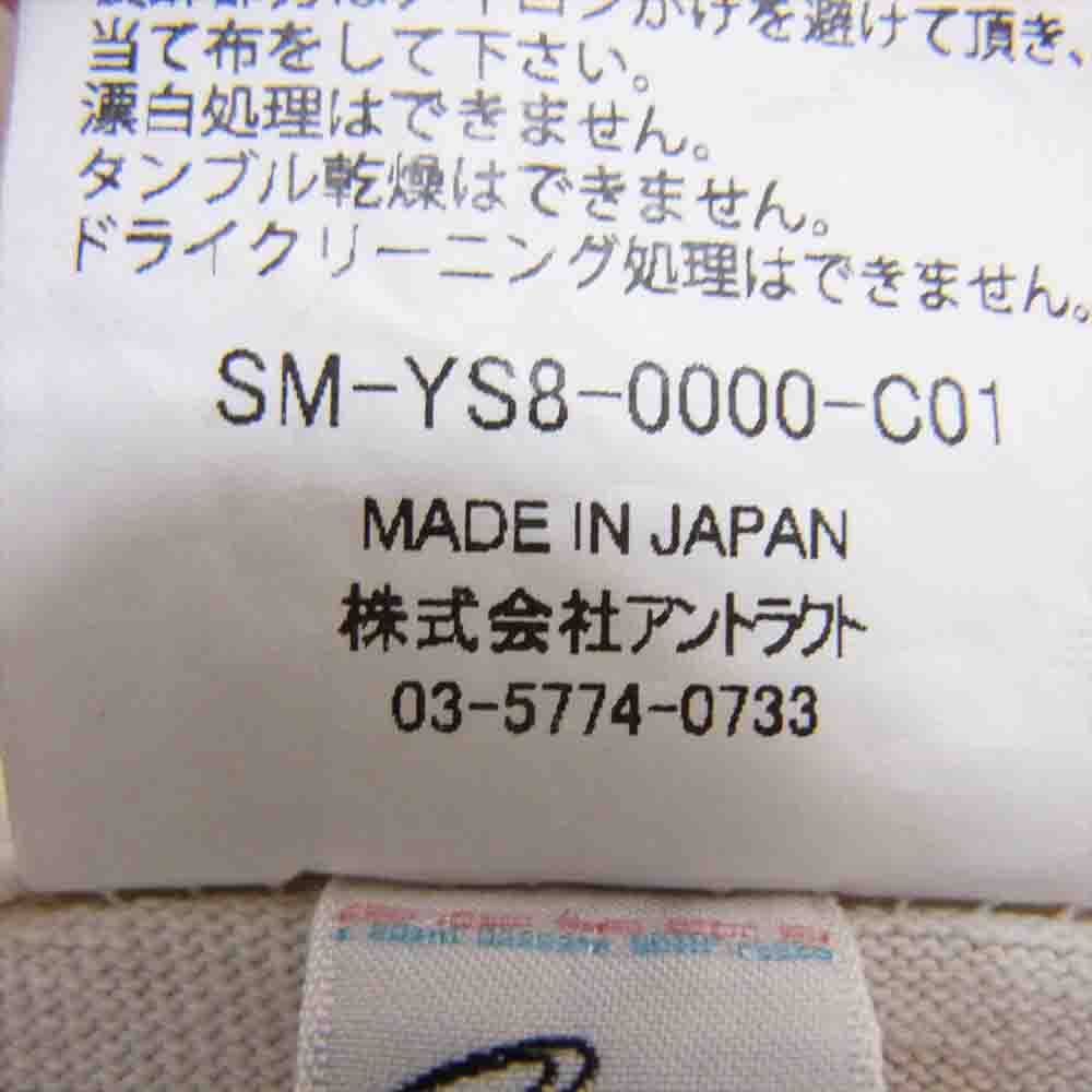 SAINT MICHAEL セントマイケル 24SS SM-YS8-0000-C01 × DENIM TEARS デニムティアーズ セントティアーズ グラフィック プリント 半袖 Tシャツ ホワイト系 L【新古品】【未使用】【中古】