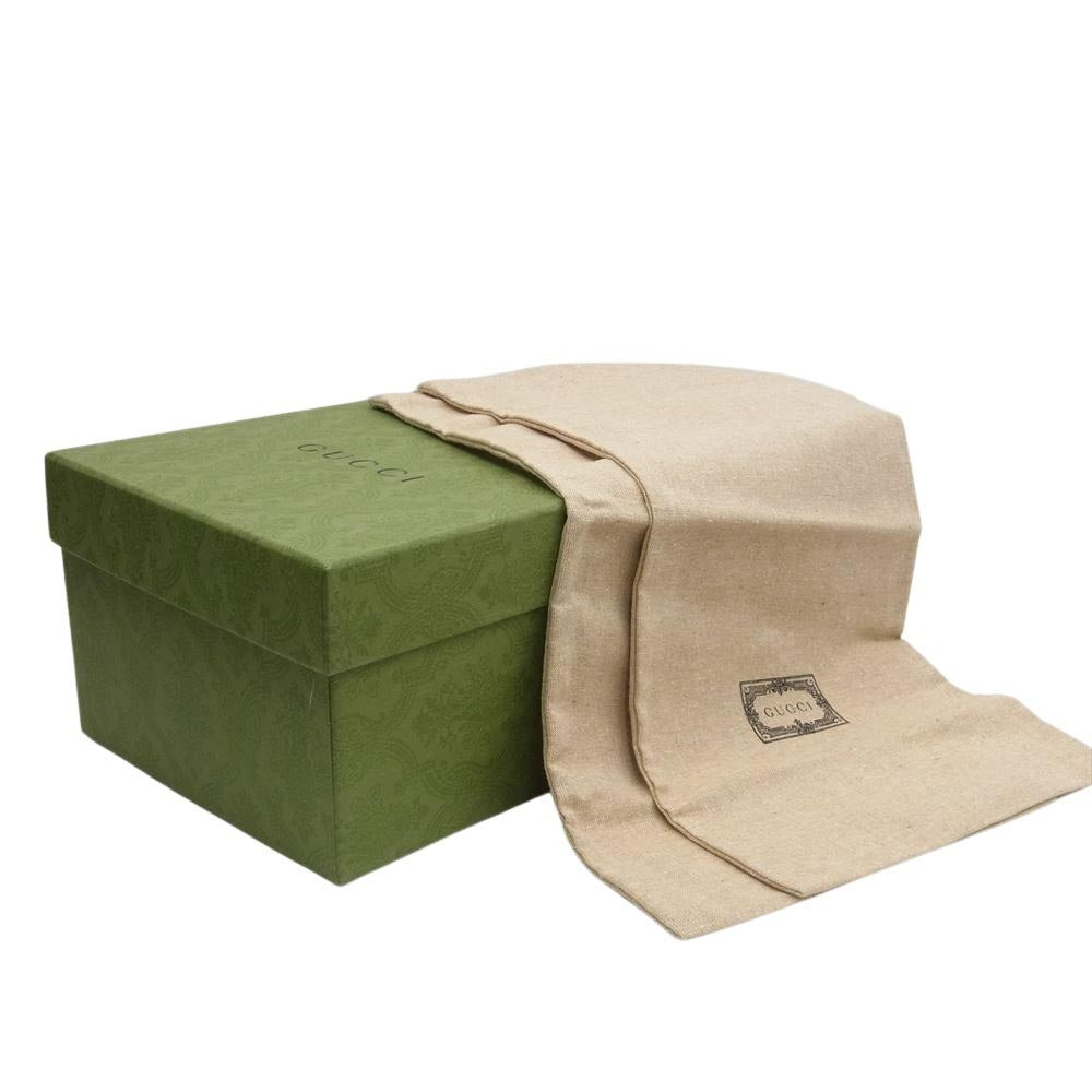 GUCCI グッチ 655571 GGスプリーム ホースビット キャンバス スリッパ ブラウン系 8【新古品】【未使用】【中古】