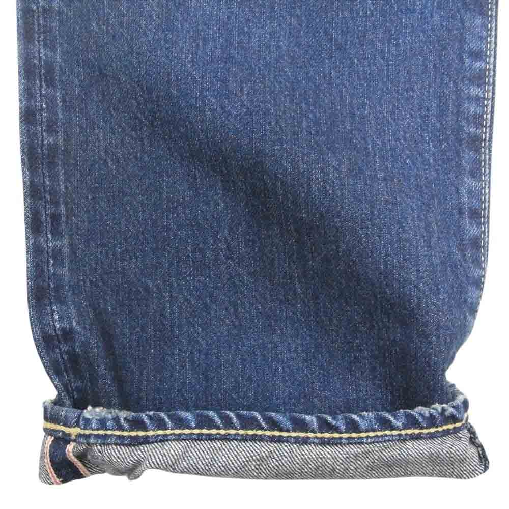 HYSTERIC GLAMOUR ヒステリックグラマー 0221AP04 WU加工 ダメージ リペア ストレート デニム パンツ インディゴブルー系 34【中古】