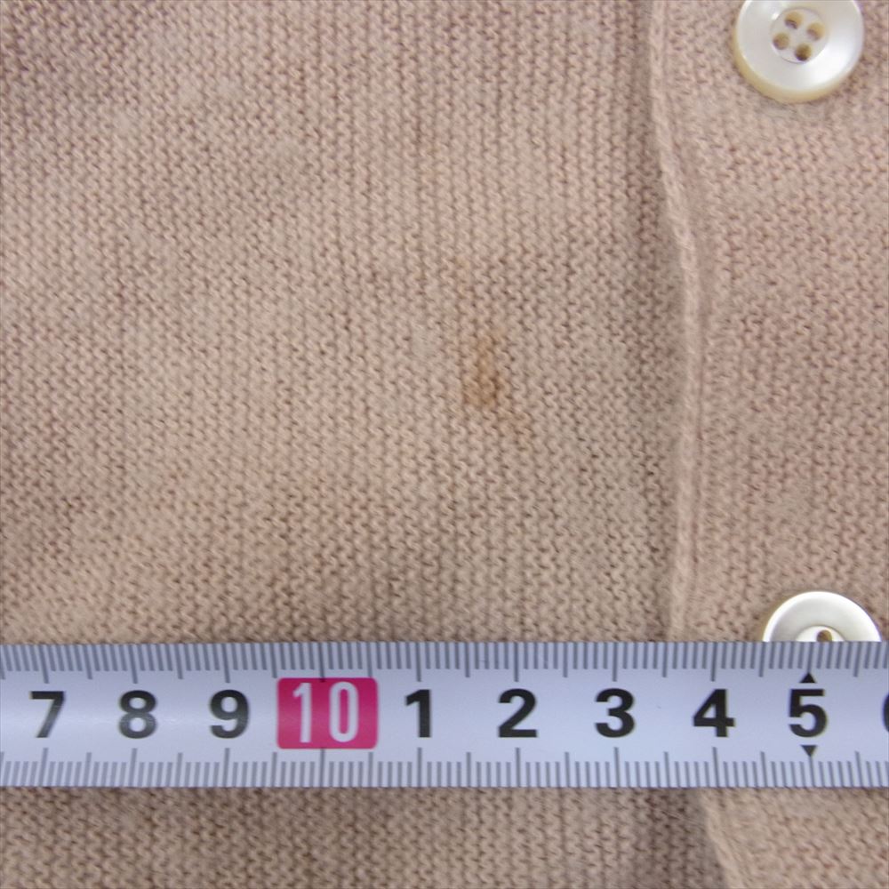 スポーツウェア アクリル ニット カーディガン ベージュ系 M【中古】