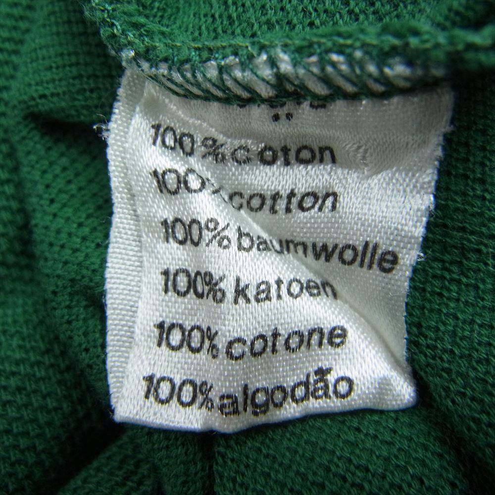 LACOSTE ラコステ Vintage ヴィンテージ 70’s 80’s フランス製 ロゴ刺繍 半袖 ポロシャツ グリーン系 3【中古】