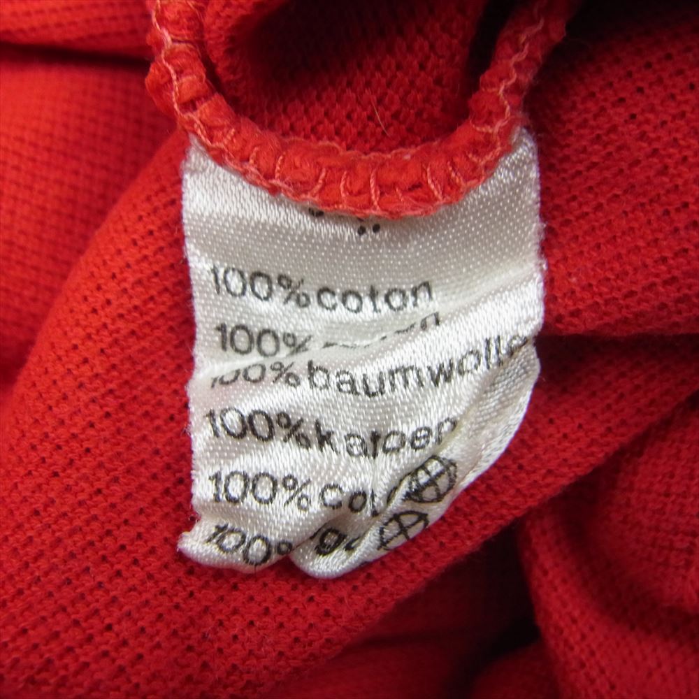 LACOSTE ラコステ Vintage ヴィンテージ 70’s 80’s フランス製 ロゴ刺繍 半袖 ポロシャツ レッド系 3【中古】