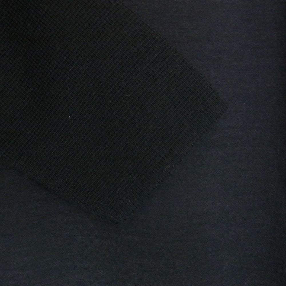 HUGO BOSS ヒューゴボス 裾ドローコード付き ハーフジップデザイン ハイネック ストレッチ プルオーバー トラックジャケット ブラック系 M【中古】