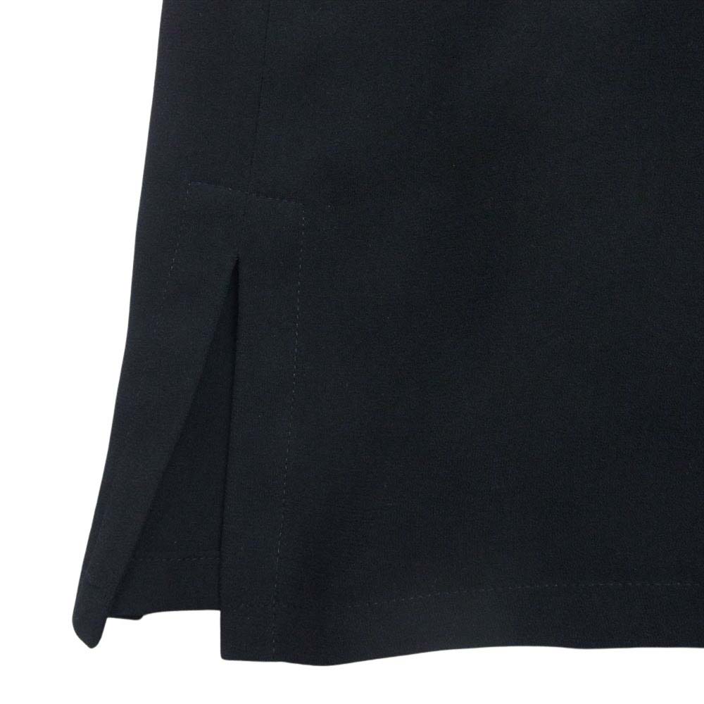 ノワールドミューズ Back Satin Vネックロング ワンピース ブラック系【中古】