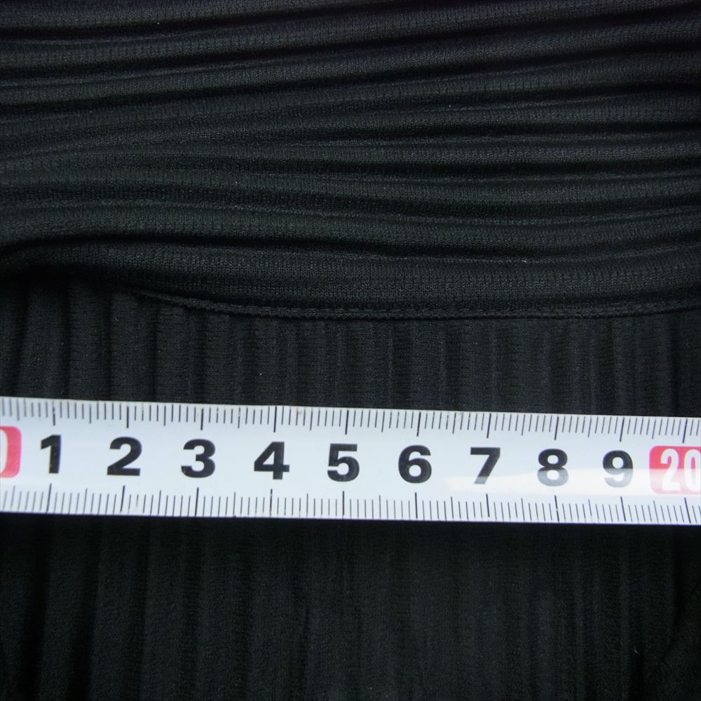 HOMME PLISSE ISSEY MIYAKE オム プリッセ イッセイミヤケ 24SS HP41JM102 MONTHLY COLOR JANUARY プリーツ スキッパー 長袖 ポロシャツ ダークグレー系 3【中古】