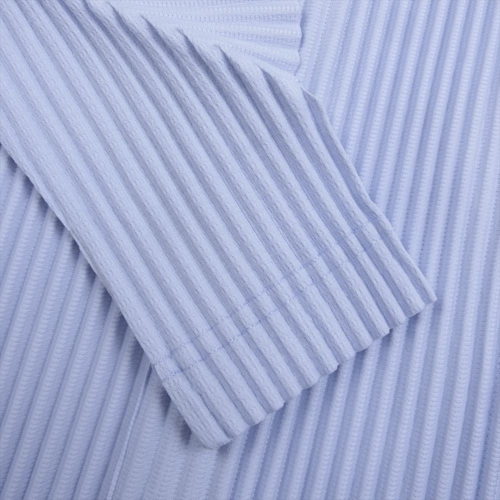 HOMME PLISSE ISSEY MIYAKE オム プリッセ イッセイミヤケ 24SS HP41JC106 MONTHLY COLOR FEBRUARY プリーツ スナップボタン ブルゾン ジャケット パープル系 3【美品】【中古】