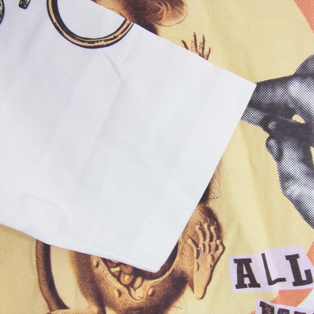 キディル 19AW KL391 Red Scare Long Sleeve T-shirts グラフィックプリント ロングスリーブ 長袖 クルーネック Tシャツ カットソー ホワイト系 FREE【新古品】【未使用】【中古】