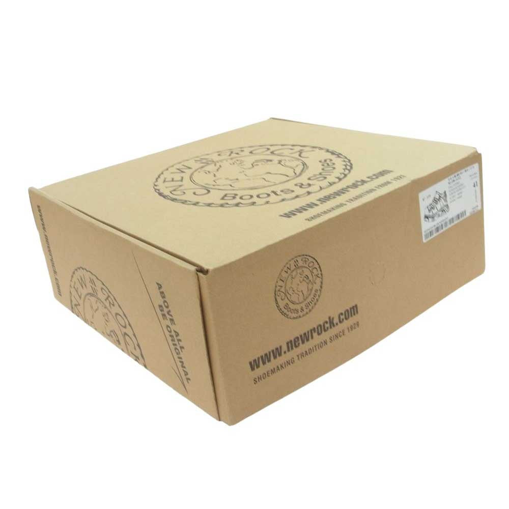 ニューロック M-106-S112 ANKLE BOOT BLACK TOWER WITH LACES レースアップ 厚底 プレート アンクルブーツ スニーカー ブラック系 41【極上美品】【中古】