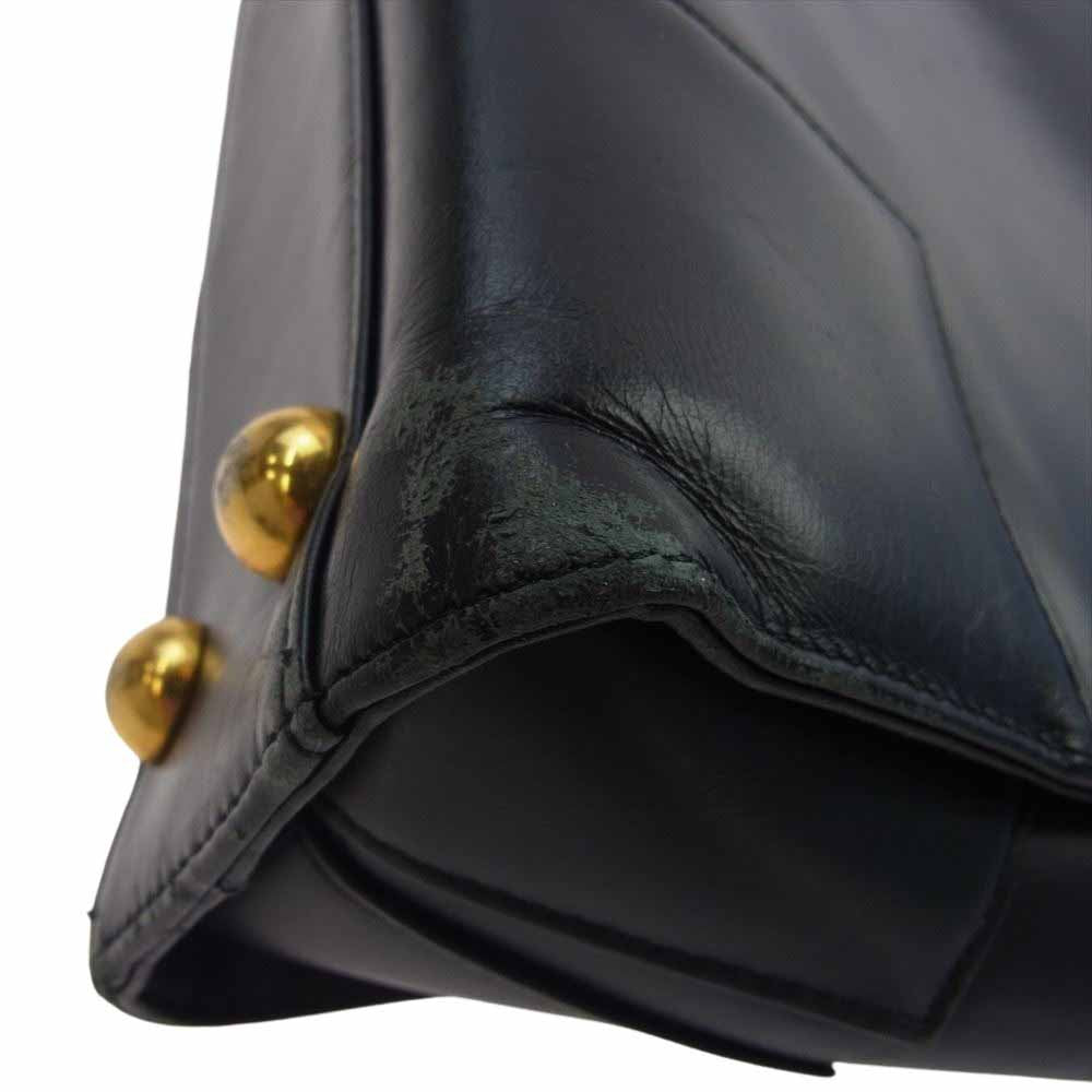 Vivienne Westwood ヴィヴィアンウエストウッド オーブ レザー ブリーフケース ビジネスバッグ ブラック系【中古】