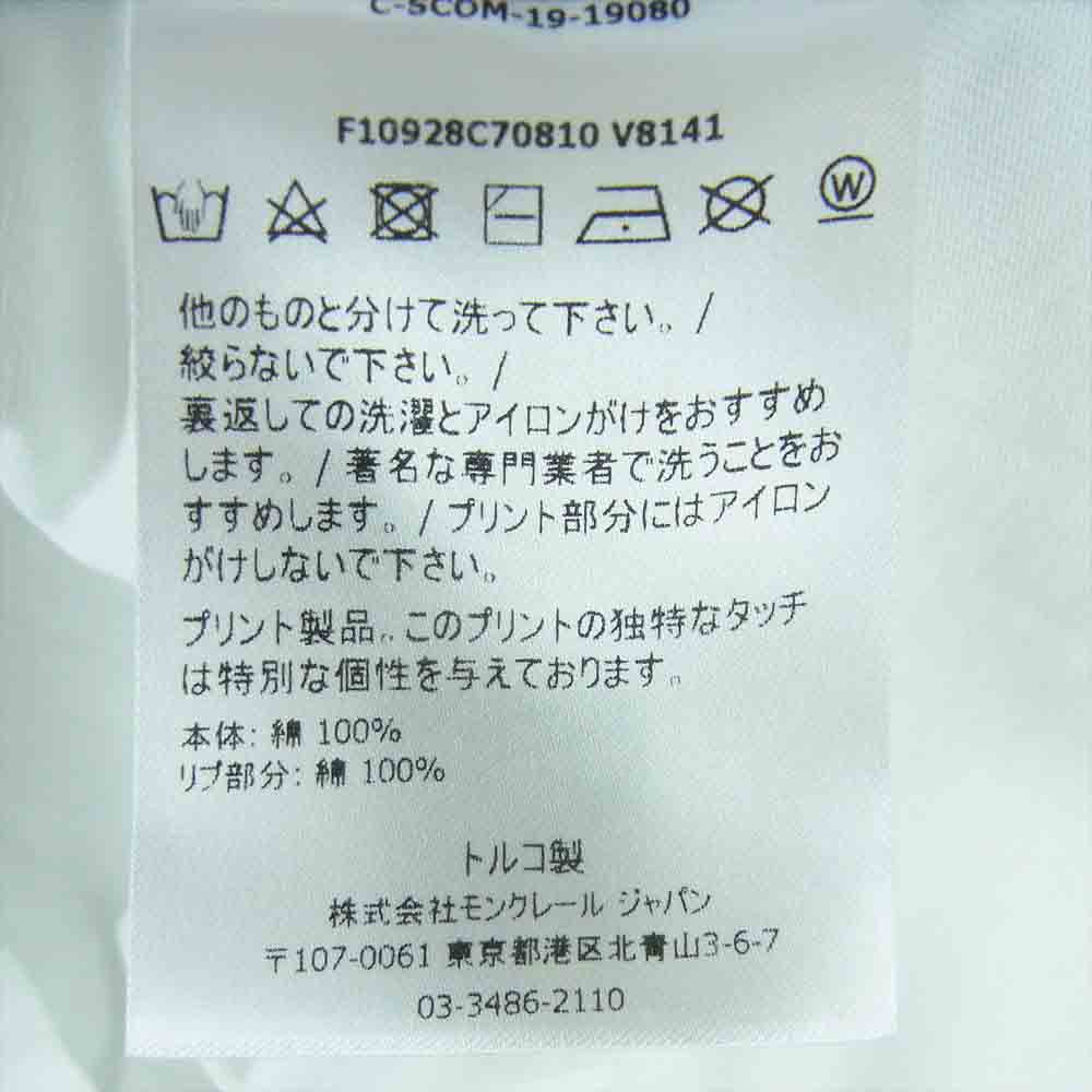 MONCLER モンクレール AWAKE NY アウェイク ニューヨーク 半袖 Tシャツ ホワイト系 S【中古】