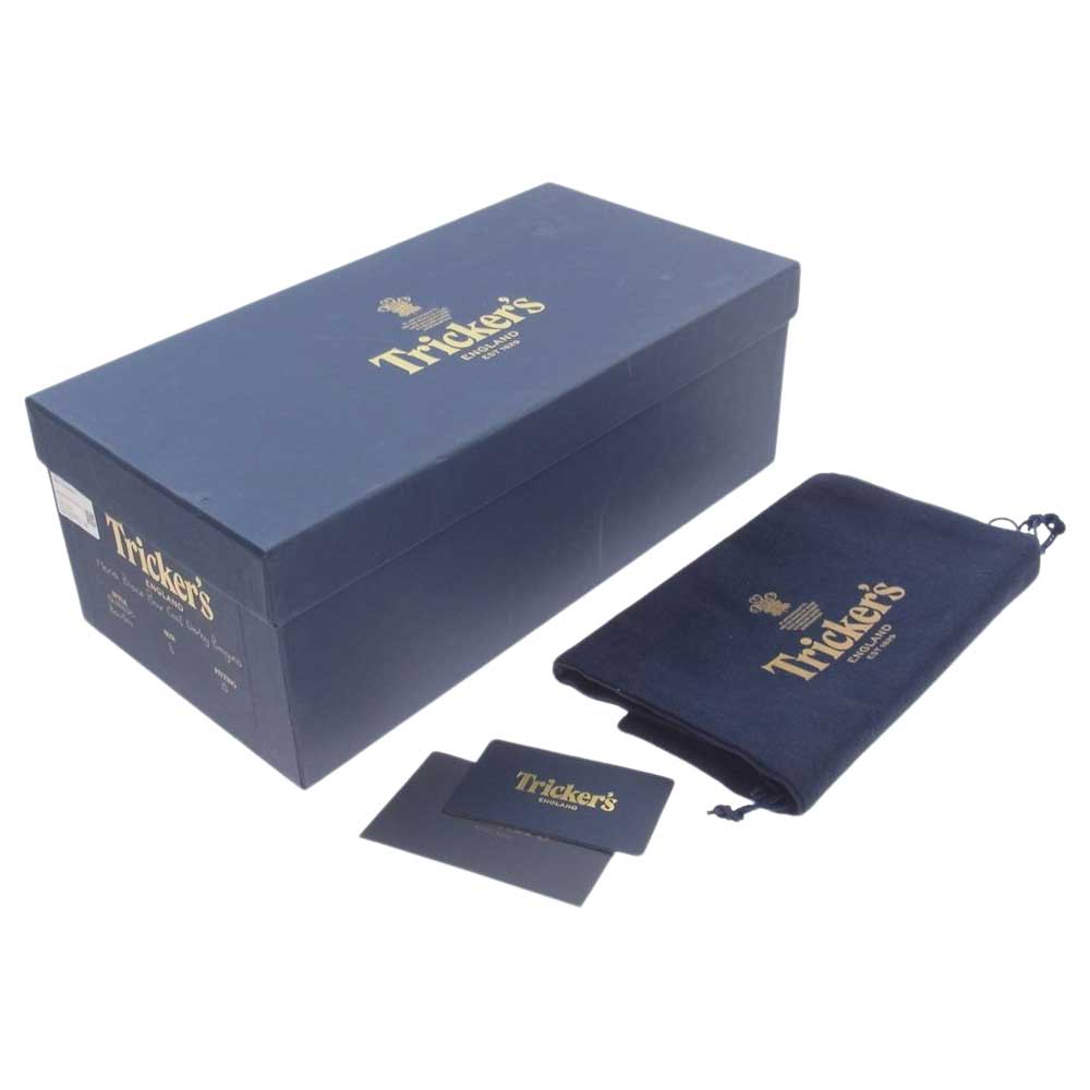 Tricker's トリッカーズ M5633 BOURTON バートン ウィングチップ カントリー ダイナイトソール ブラック系 8【極上美品】【中古】