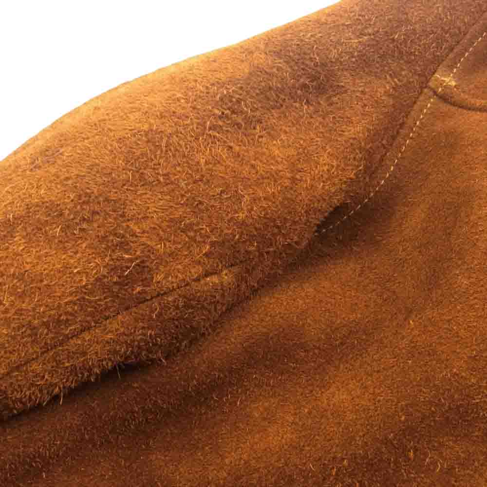 ANDFAMILYS アンドファミリー LET-2301723 SUEDE RANCH JACKET スエード ランチ 裏地ボア ジャケット ブラウン系 42【中古】