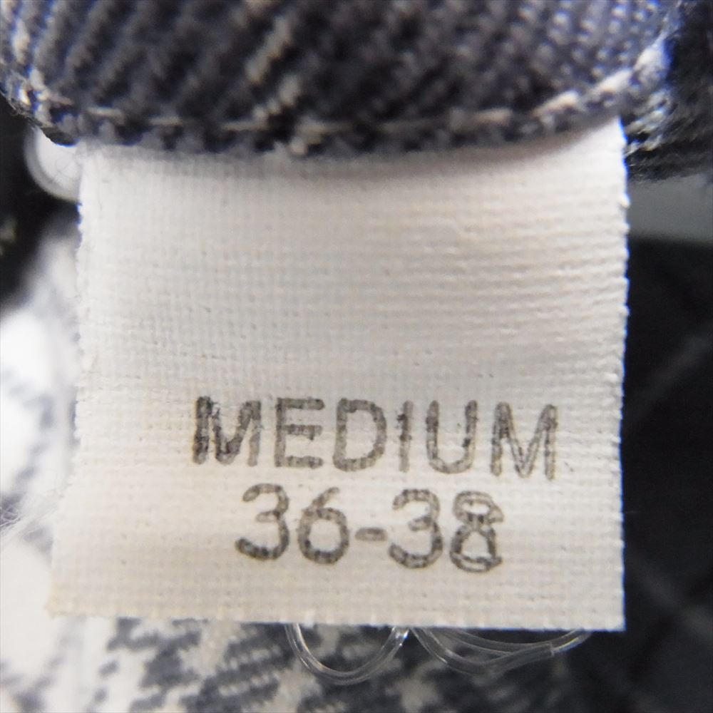 ウエストライド チェック 半袖 ネル シャツ ネイビー系 M【中古】