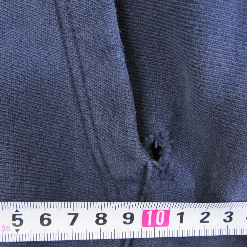 Champion チャンピオン 90s USA製 刺繍タグ カレッジロゴ REVERSE WEAVE リバースウィーブ パーカー ネイビー系 L【中古】