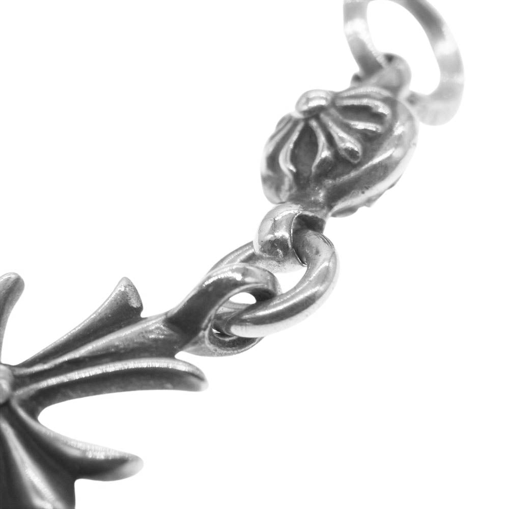 CHROME HEARTS クロムハーツ(原本無) 1B TNY CH CRS 1BALL TINY CROSS 1ボールタイニー CHクロス チャーム ペンダント ネックレストップ シルバー系【中古】