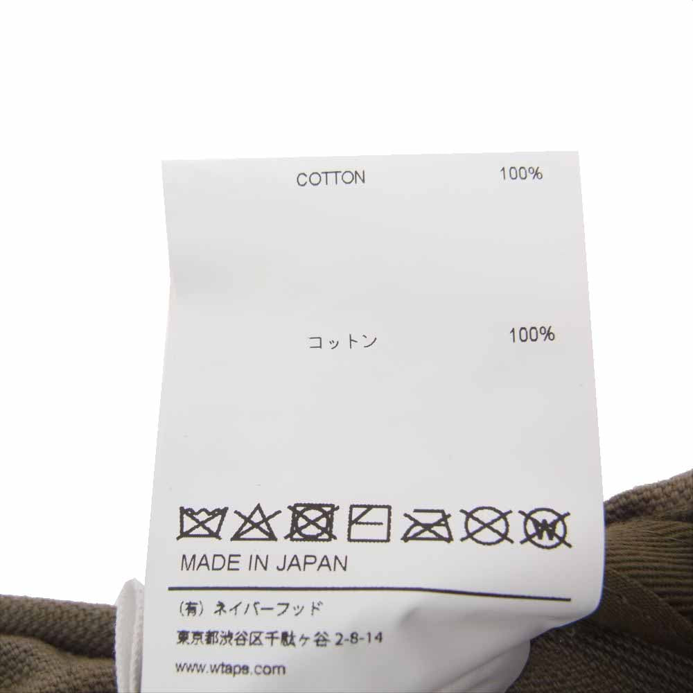 WTAPS ダブルタップス 20SS 201HCDT-HT03 T-6L 01 CAP. COTTON. OXFORD オックスフォード ロゴワッペン キャップ カーキ系【中古】