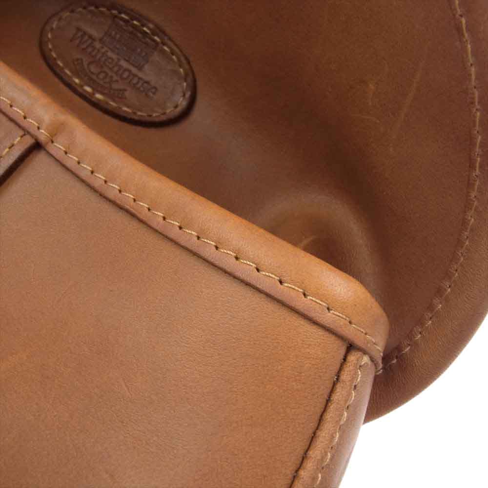 WHITE HOUSE COX ホワイトハウスコックス L9088 SMALL CARTRIDGE BAG BRITISH COUNTRY LEATHER スモール カートリッジ ショルダー バッグ ベジタブルタンニン レザー ブラウン系【中古】