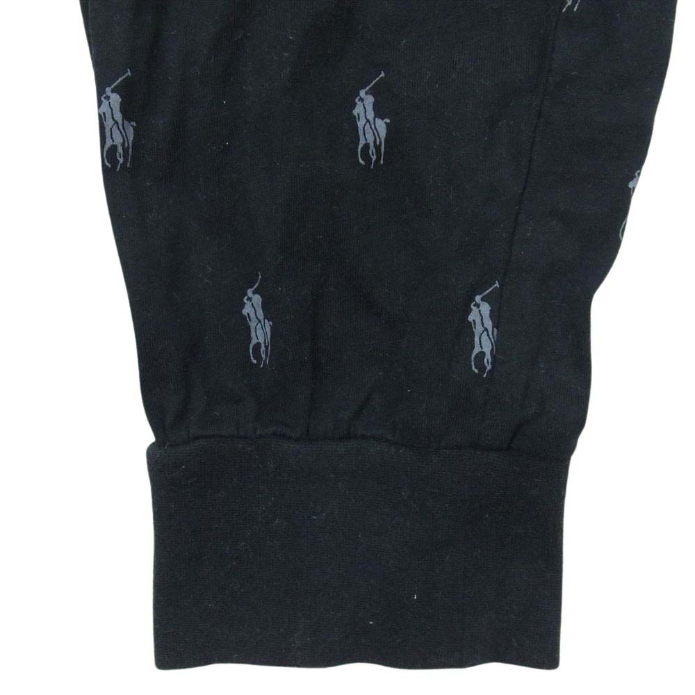 POLO RALPH LAUREN ポロ・ラルフローレン 総柄 イージーパンツ ブラック系 L【中古】