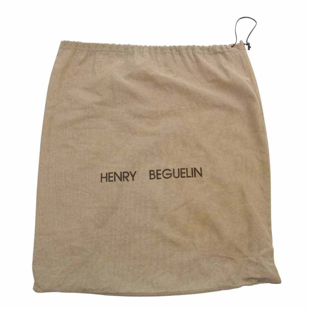 HENRY BEGUELIN エンリーベグリン 2WAY ショルダー トート バッグ ブラウン系【中古】