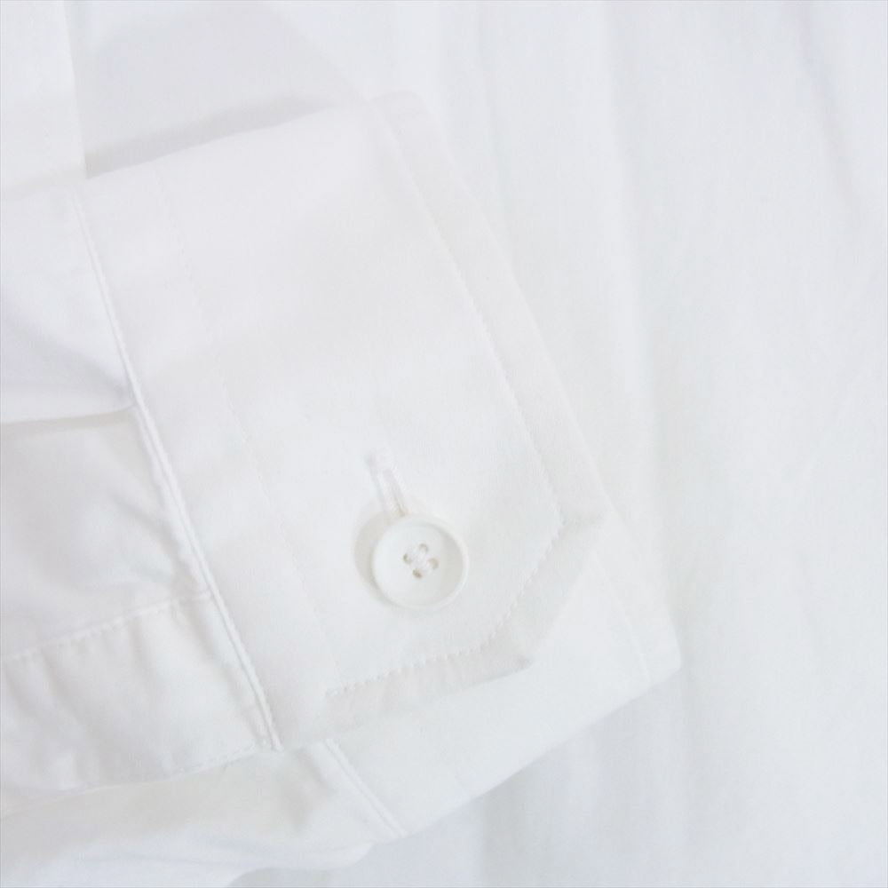 THE RERACS ザリラクス 22SS 22SS-REBL-295-2-J Thomas Mason トーマスメイソン 比翼 レギュラーカラー 長袖 シャツ ホワイト系 48【中古】