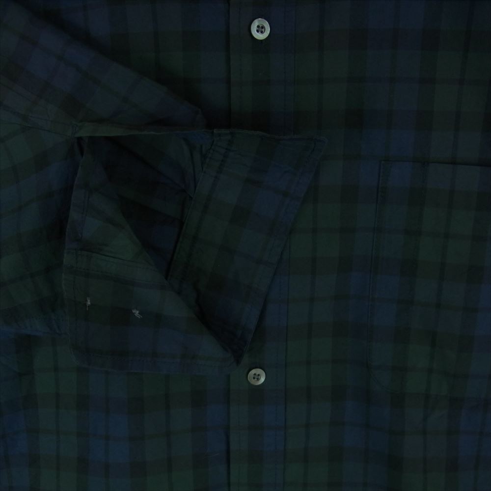 ブローシュア GENERALLY SHIRTS ジェネラリー チェック ビッグ 長袖 シャツ グリーン系 L【極上美品】【中古】