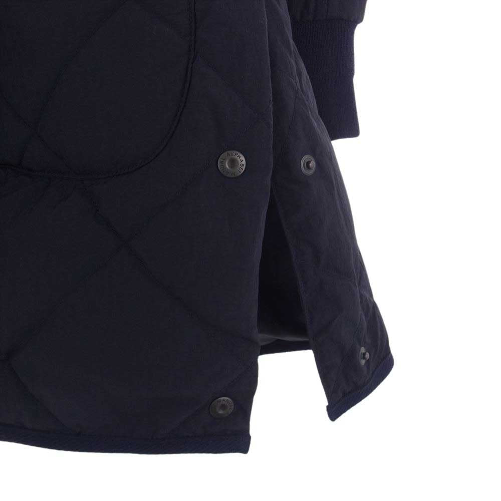 NANGA ナンガ MA-J-306 MANUAL ALPHABET NC FT DOWN COAT マニュアルアルファベット ノーカラー ライトダウンコート ダウンジャケット ネイビー系 0【中古】