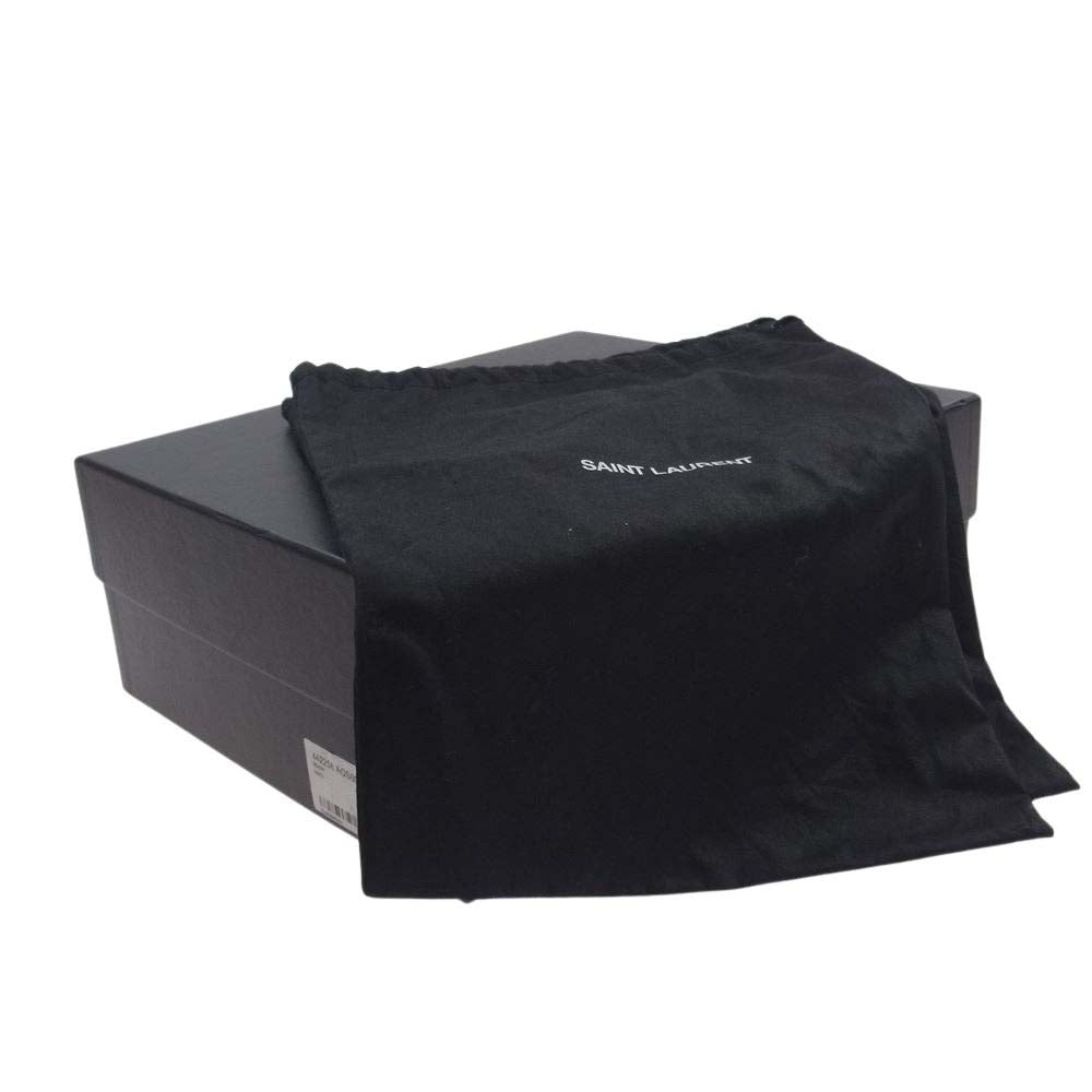 SAINT LAURENT サンローラン 442258 WYATT 60 ZIP BOOT クラシック ワイアット ブーツ ブラック系 43【中古】