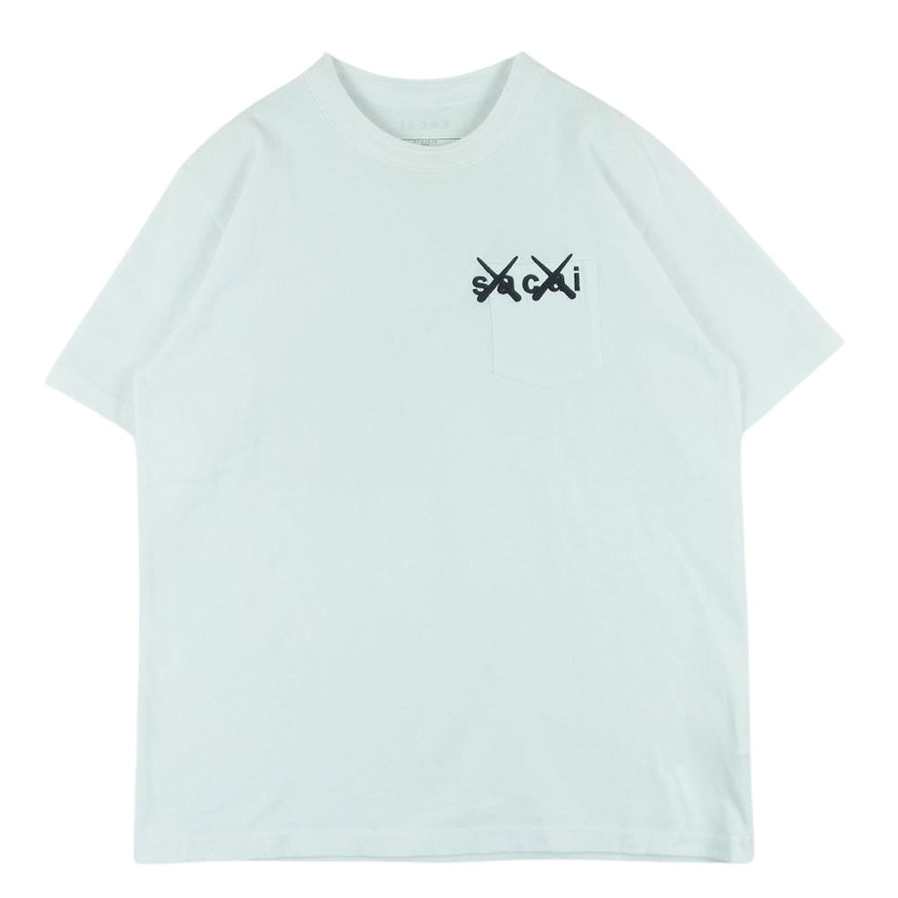 Sacai サカイ 21-02858 KAWS Embroidery T-Shirt カウズ Wネーム Sacai サカイ 21-02858 KAWS Embroidery T-Shirt カウズ Wネーム