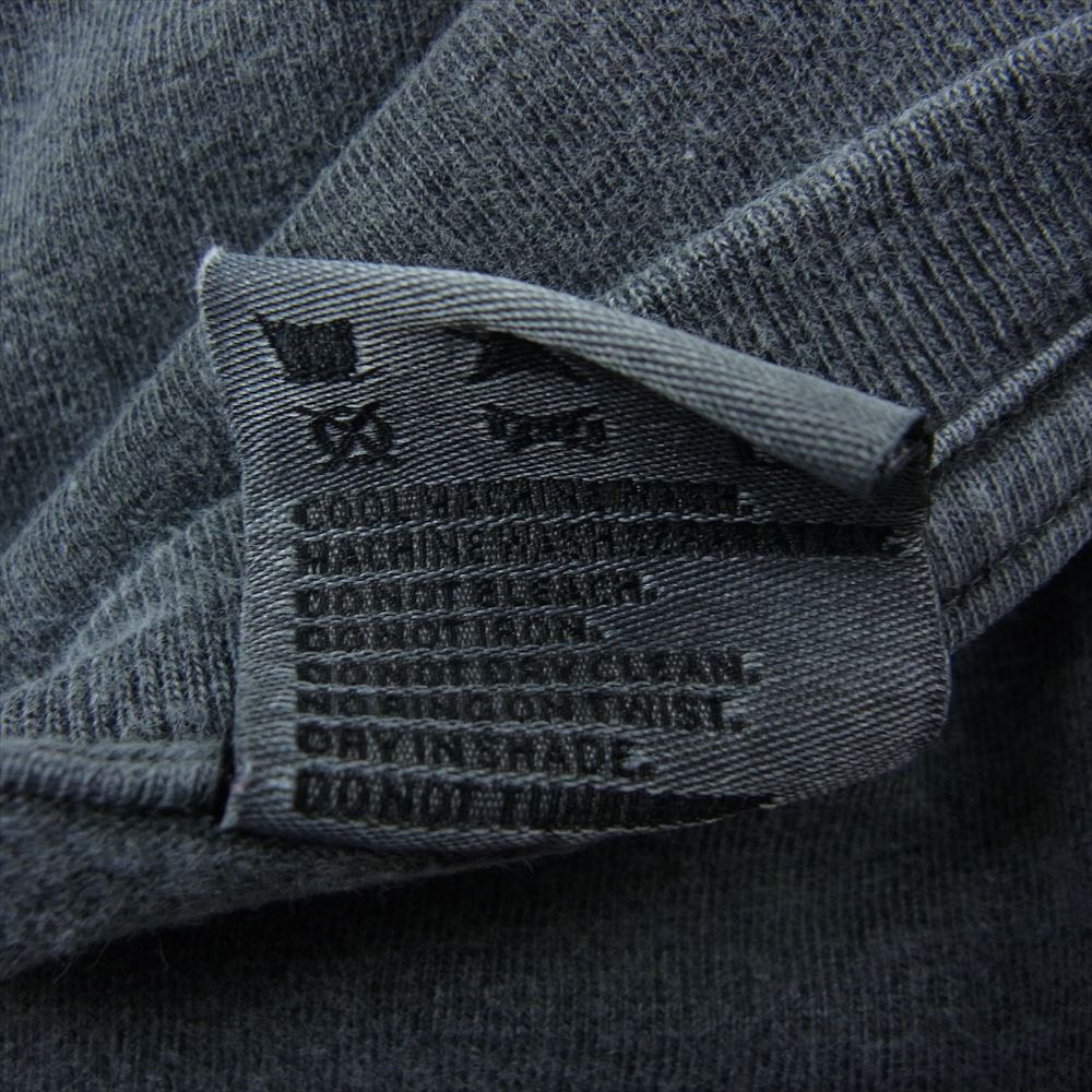 TMT ティーエムティー Vネック ポケット 半袖 Tシャツ 墨黒 ブラック系 S【中古】