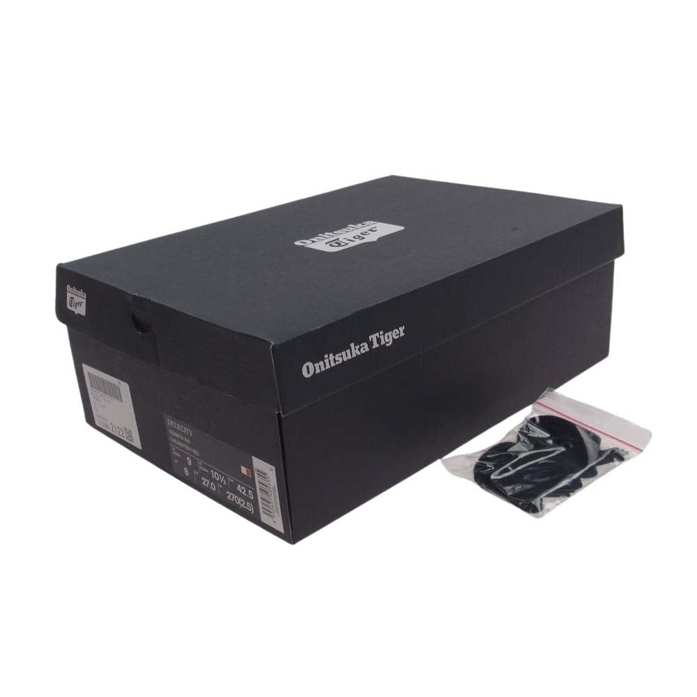 ONITSUKA TIGER オニツカタイガー 1183B874 DELECITY デレシティ 厚底 ローカット スニーカー ダッドシューズ オフホワイト系 27cm【極上美品】【中古】