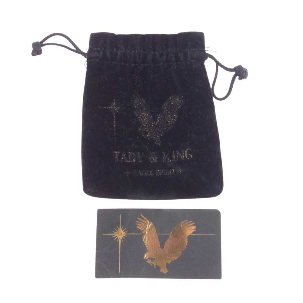 TADY&KING タディアンドキング K18 爪SV フェザー GPローズ Lサイズ ペンダントトップ シルバー系【中古】