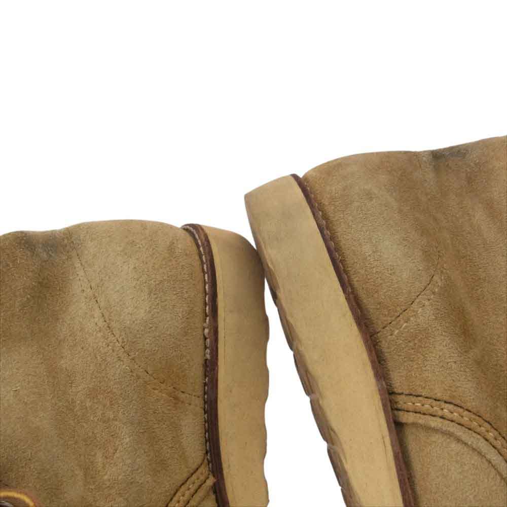 RED WING レッドウィング 8167 6inch CLASSIC ROUND6インチ クラシック ラウンドトゥ スウェード ライトブラウン系 US8.5E【中古】