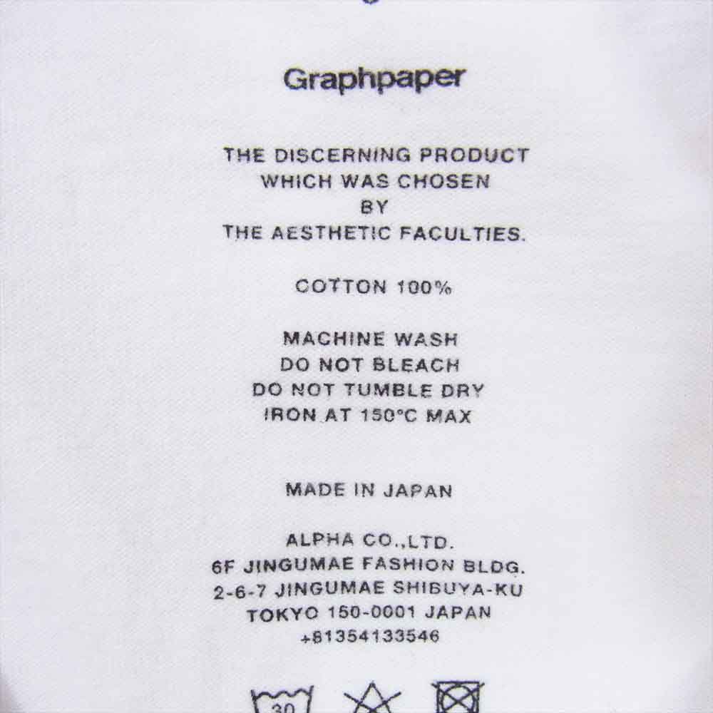GRAPHPAPER グラフペーパー 2-Pack Crew Neck Tee 2パック クルーネック 半袖Tシャツ 2枚セット ホワイト系 3【中古】