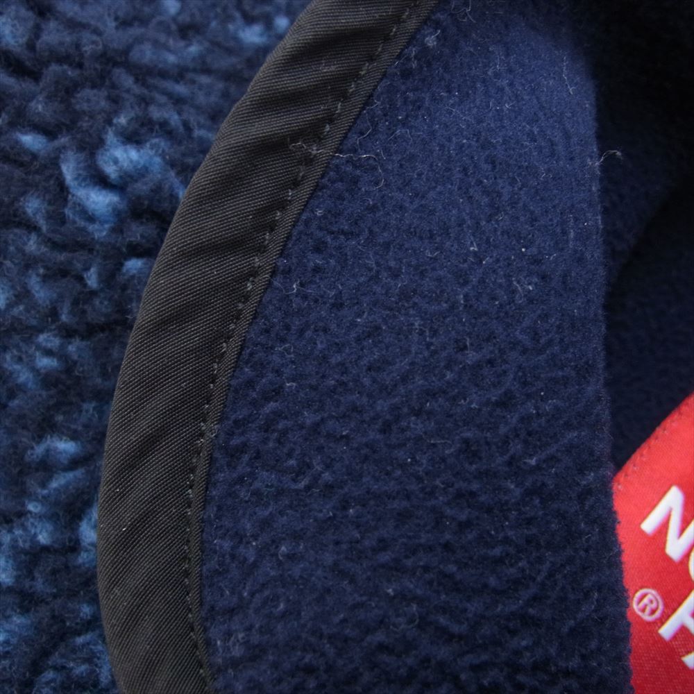 Supreme シュプリーム THE NORTH FACE ノースフェイス 21AW NA52100I Bleached Denim Print Fleece Jacket ブリーチドデニムプリント フリースジャケット ブルー系 L【中古】