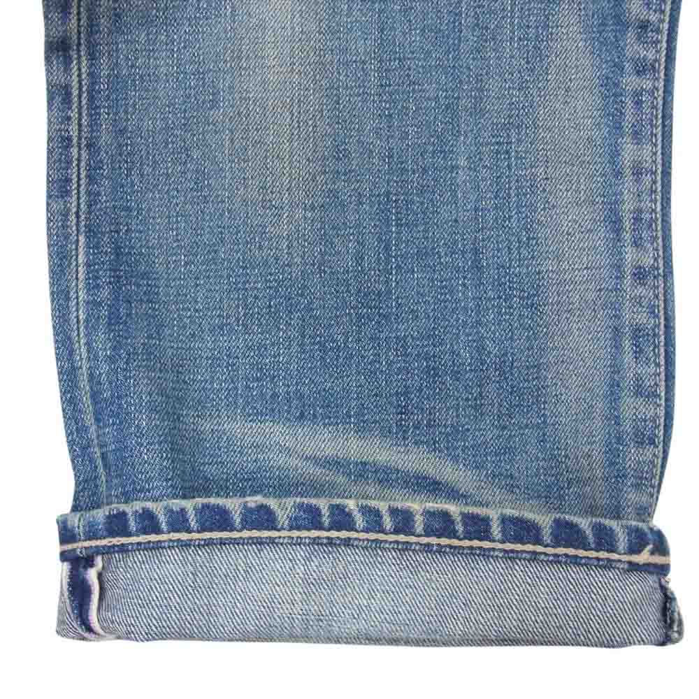 NEIGHBORHOOD ネイバーフッド 07EX 003-F-28S Scab Savage LEVEL4 MEDIUM STRAIGHT サベージ ミディアムストレート セルビッジ ダメージ加工 デニム パンツ スモール インディゴブルー系 S【中古】