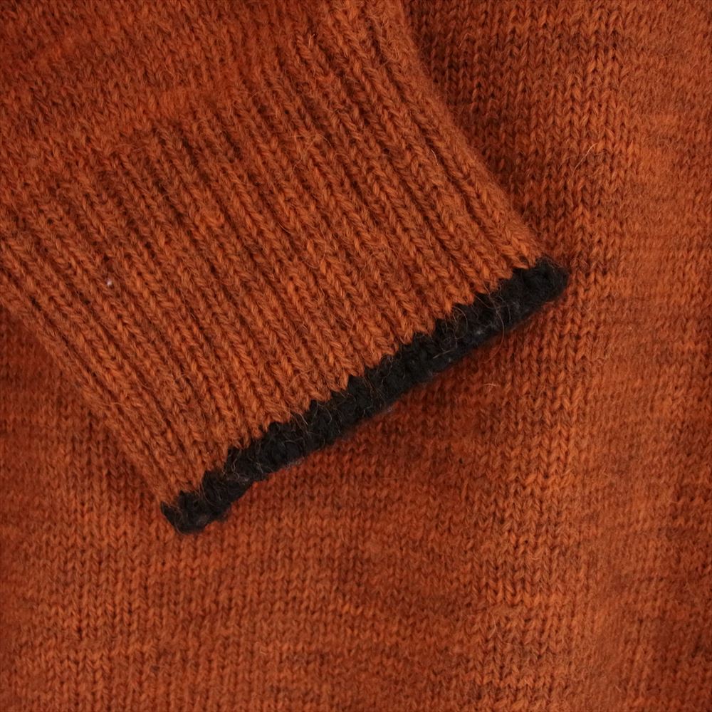 LOST CONTROL ロストコントロール L21A2-7021 Raglan Crew Neck Knit ラグラン クルー ネック ニット オレンジ系 S【中古】