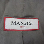 MAX&CO マックスアンドコー 2B ジャケット スカート セットアップ スーツ グレー系 38【中古】
